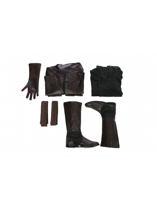 Star Wars The Last Jedi Luke Skywalker Halloween Cosplay Costume Black Cloak Full Set