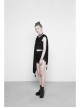 Black Mesh Back Lunar Eclipse Printing Tassel Pendant Hem Gothic Suntan-Proof Shawl