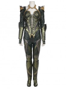 Justice League Aquaman Queen Mera Battle Suit Halloween Cosplay Costume Full Set