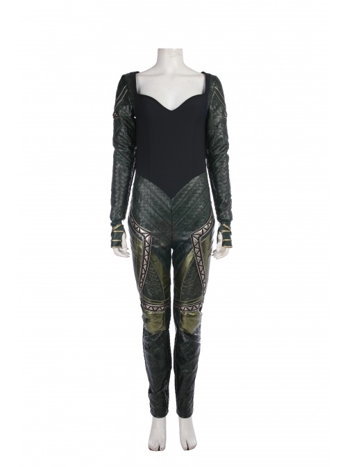 Justice League Aquaman Queen Mera Battle Suit Halloween Cosplay Costume Full Set