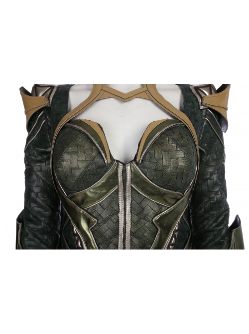 Justice League Aquaman Queen Mera Battle Suit Halloween Cosplay Costume Full Set