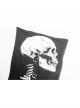 Skeleton Printing Oversized Wizard Hat Black Punk Short Profile Jacket