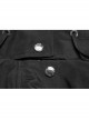 Sharp Angle Wizard Hat Personality Zipper Waist Drawstring Black Punk Long Windbreaker