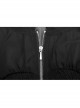 Large Hood Collect Waist Lantern Sleeve Lace Cuff Frill Hem Black Gothic Short Sunscreen Chiffon Jacket
