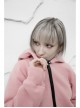 Rabbit Ear Hat Rabbit Pattern Printing Pendant Pink Punk Coat