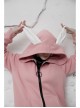 Rabbit Ear Hat Rabbit Pattern Printing Pendant Pink Punk Coat