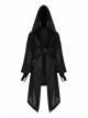 Sharp Wizard'S Hat National Embroidered Cross Belt Large Lantern Sleeve Black Gothic Chiffon Sunscreen Jacket