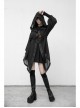Sharp Wizard'S Hat National Embroidered Cross Belt Large Lantern Sleeve Black Gothic Chiffon Sunscreen Jacket