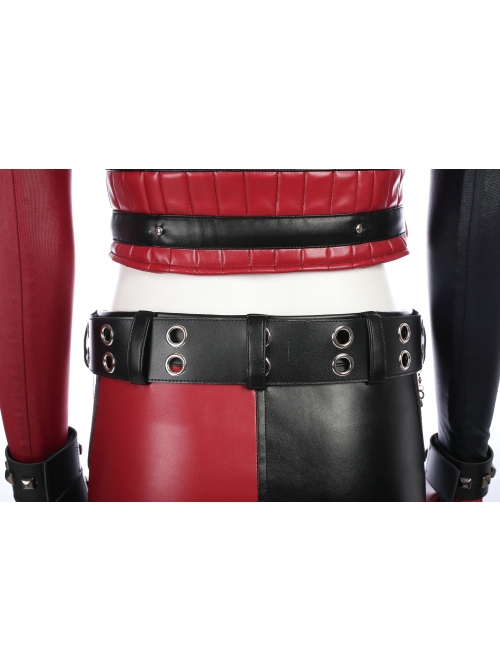 Game Batman Arkham City Harley Quinn Halloween Cosplay Costume Full Set