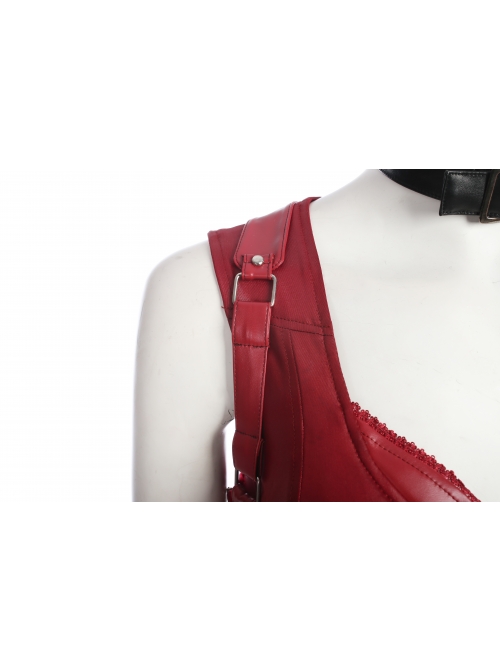 Game Batman Arkham City Harley Quinn Halloween Cosplay Costume Full Set