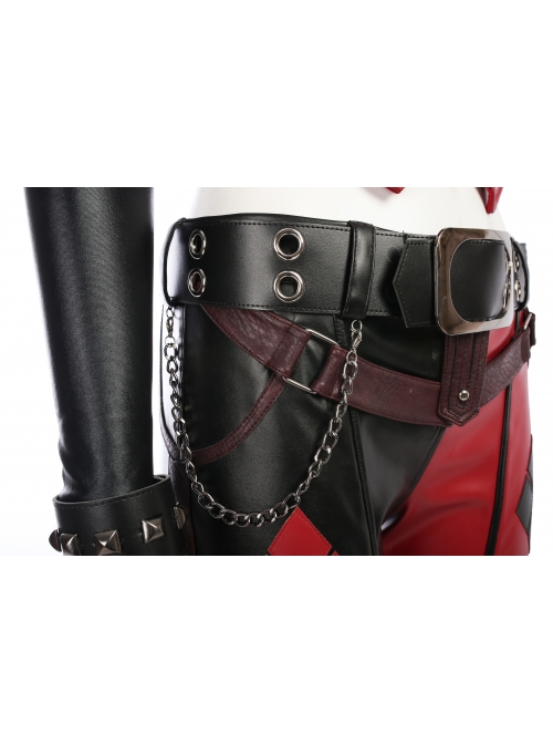 Game Batman Arkham City Harley Quinn Halloween Cosplay Costume Full Set