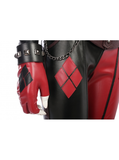Game Batman Arkham City Harley Quinn Halloween Cosplay Costume Full Set