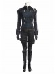 Avengers Infinity War Black Widow Same Black Bodysuit Halloween Cosplay Costume Full Set