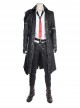 Playerunknown's Battlegrounds Male Role Halloween Cosplay Costume Black Windbreaker Full Set