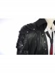 Playerunknown's Battlegrounds Male Role Halloween Cosplay Costume Black Windbreaker Full Set