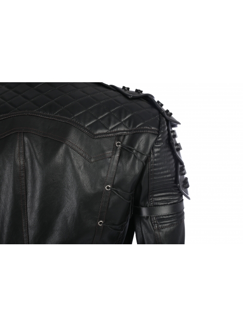 Playerunknown's Battlegrounds Male Role Halloween Cosplay Costume Black Windbreaker Full Set