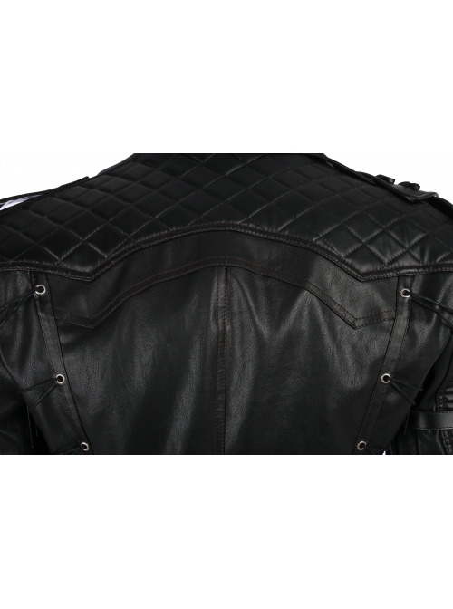 Playerunknown's Battlegrounds Male Role Halloween Cosplay Costume Black Windbreaker Full Set