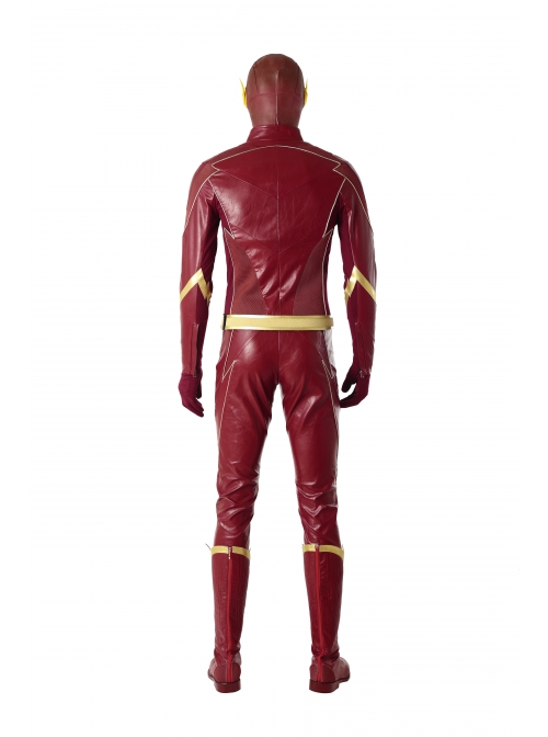 The Flash Season 4 The Flash Barry Allen Battle Suit Halloween Cosplay Costume Full Set