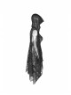 Big Hood Black Gothic Lace Sleeveless Cloak