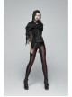 Big Hood Black Gothic Lace Sleeveless Cloak