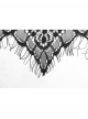 Big Hood Black Gothic Lace Sleeveless Cloak