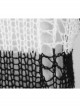 Black And White Broken Holes Long Sleeve Round Collar Punk Sweater