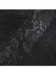 V-Neck Shoulder Lace-Up Waist Skulls Decoration Asymmetric Sharp Cutting Hem Black Punk Dress