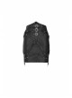 Metal Ring Cross-Connect Irregular Bandage Bag Loop High Waist Back Lace-Up Black Punk Skirt