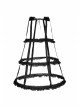 Black Lolita Banked Lace Gothic Bustle