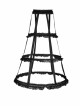 Black Lolita Banked Lace Gothic Bustle