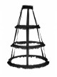 Black Lolita Banked Lace Gothic Bustle