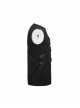 Chest Metal Ring Blasting Cracks Leather Hasp Shoulder Rivet Black Punk Vest