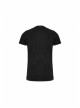 Lace-Up Collar Chest Metal Rings Leather Hasp Black Punk Short Sleeve T-Shirt