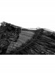 Chest Positioning Flowers Lace Shrug Shawl Buckle Black Gothic T-Shirt