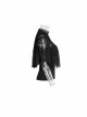 Chest Positioning Flowers Lace Shrug Shawl Buckle Black Gothic T-Shirt