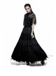 Chest Positioning Flowers Lace Shrug Shawl Buckle Black Gothic T-Shirt
