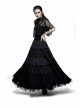 Chest Positioning Flowers Lace Shrug Shawl Buckle Black Gothic T-Shirt