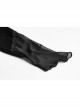 High Collar Chest Metal Rings Sagging Straps Splice Mesh Burring Black Punk Skinny T-Shirt