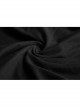 High Collar Chest Metal Rings Sagging Straps Splice Mesh Burring Black Punk Skinny T-Shirt