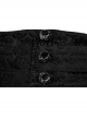 Woven Jacquard High Waist Ribbon Side Pocket Black Gothic Retro Pants