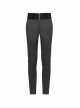 Dark Woven Waist-Head Splice Weft Velveteen Printing Lace-Up Black Gothic Trousers