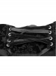 Dark Woven Waist-Head Splice Weft Velveteen Printing Lace-Up Black Gothic Trousers
