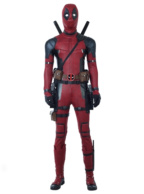 Deadpool 2 Deadpool Wade Winston Wilson Halloween Cosplay Costume Bodysuit Full Set