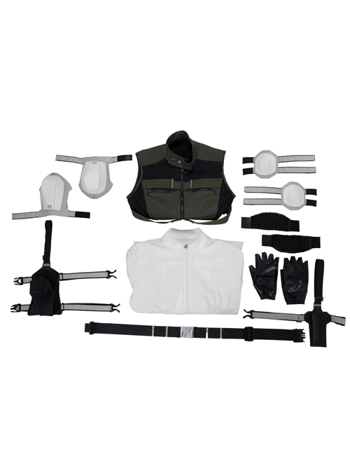 Black Widow Yelena Belova White Bodysuit Set Halloween Cosplay Costume Full Set