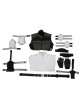 Black Widow Yelena Belova White Bodysuit Set Halloween Cosplay Costume Full Set
