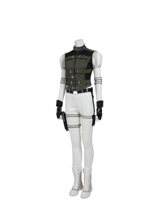 Black Widow Yelena Belova White Bodysuit Set Halloween Cosplay Costume Full Set