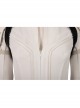 Black Widow Natasha Romanoff White Battle Suit Halloween Cosplay Costume Full Set
