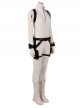 Black Widow Natasha Romanoff White Battle Suit Halloween Cosplay Costume Full Set