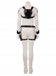 Black Widow Natasha Romanoff White Battle Suit Halloween Cosplay Costume Full Set