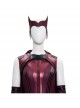Wanda Vision Scarlet Witch Wanda Django Maximoff Battle Suit Halloween Cosplay Costume Full Set